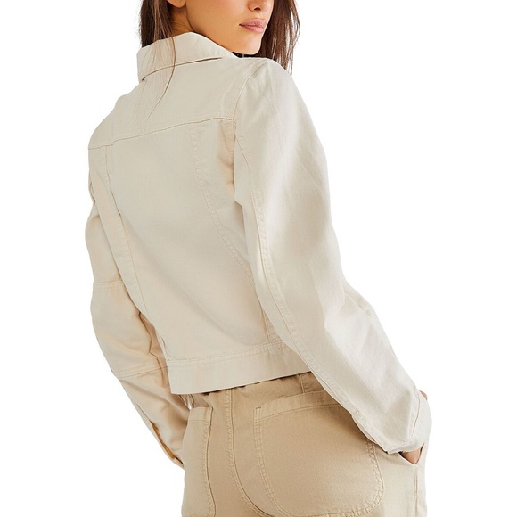 NWT Free People Rumors Denim Jacket in White - Picture 4 of 9